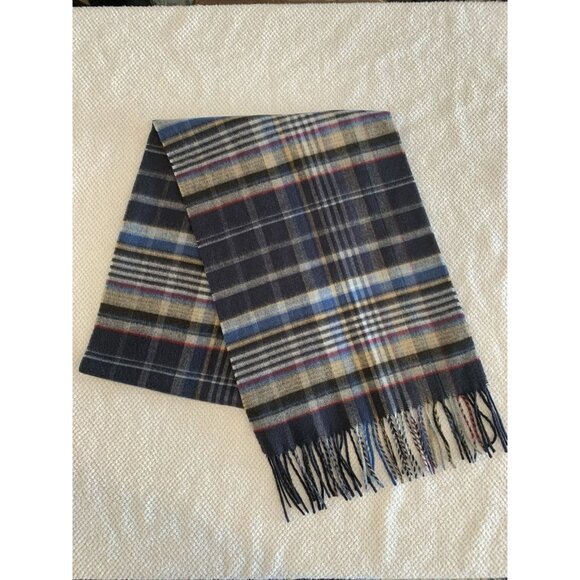 FRAAS Other - FRAAS Cashmink Scarf Blue Plaid Scarf